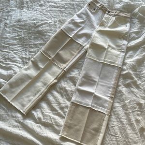 Rails Getty Crop Jeans in Ecru Patchwork (Sold Out Everywhere)